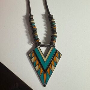 Colorful statement necklace